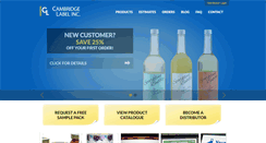 Desktop Screenshot of cambridgelabel.com